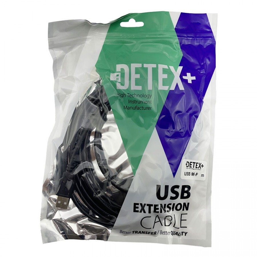 کابل افزایش طول USB یو اس بی DETEX طول 10 متر