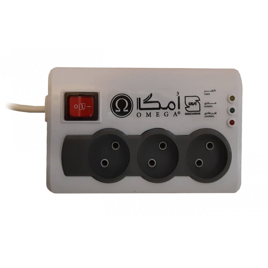 محافظ برق امگا 3 خانه مدل P3000 طول 1.5 متری