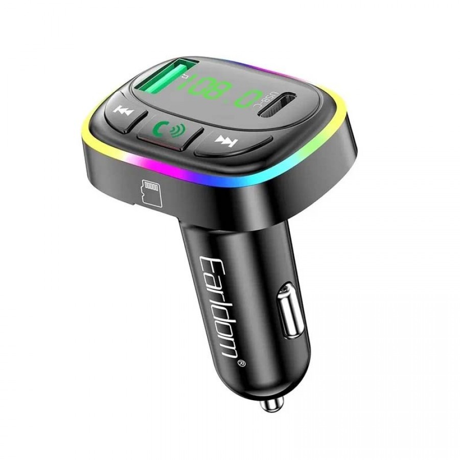 شارژر فندکی Type C و گیرنده بلوتوثی Earldom مدل ET-M104