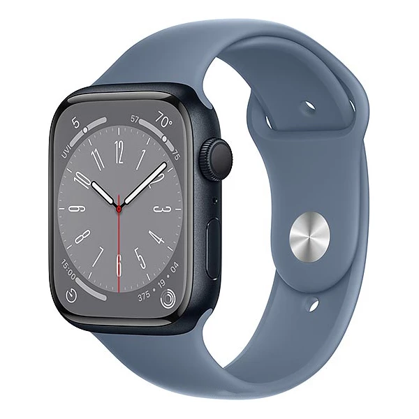 اپل واچ سری 8 مدل 44mm بدنه آلومینیوم با بند سیلیکونی
