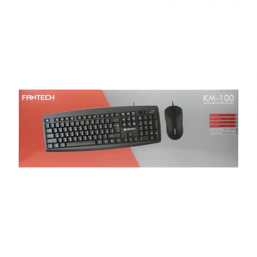 کیبورد و ماوس باسیم FANTECH مدل KM-100