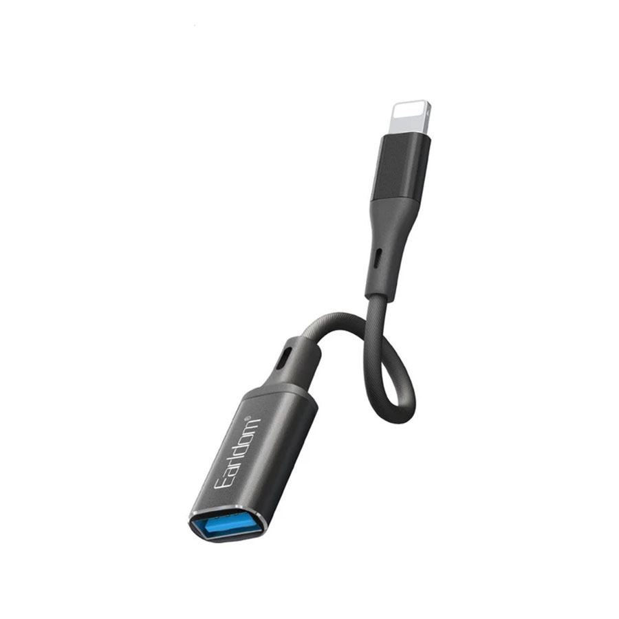 کابل تبدیل OTG USB به لایتنینگ ارلدام مدل Earldom OT81