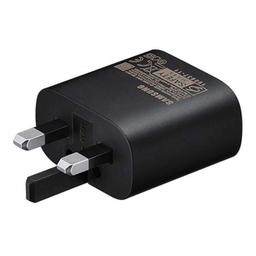 شارژر ديواري SAMSUNG فست شارژ 25 وات مدل EP-TA800XBEGAE به همراه کابل دو سر Type-C