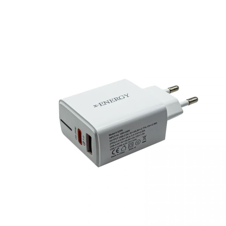 آداپتور شارژر دیواری PD25W ایکس انرژی X-ENERGY مدل X-525N