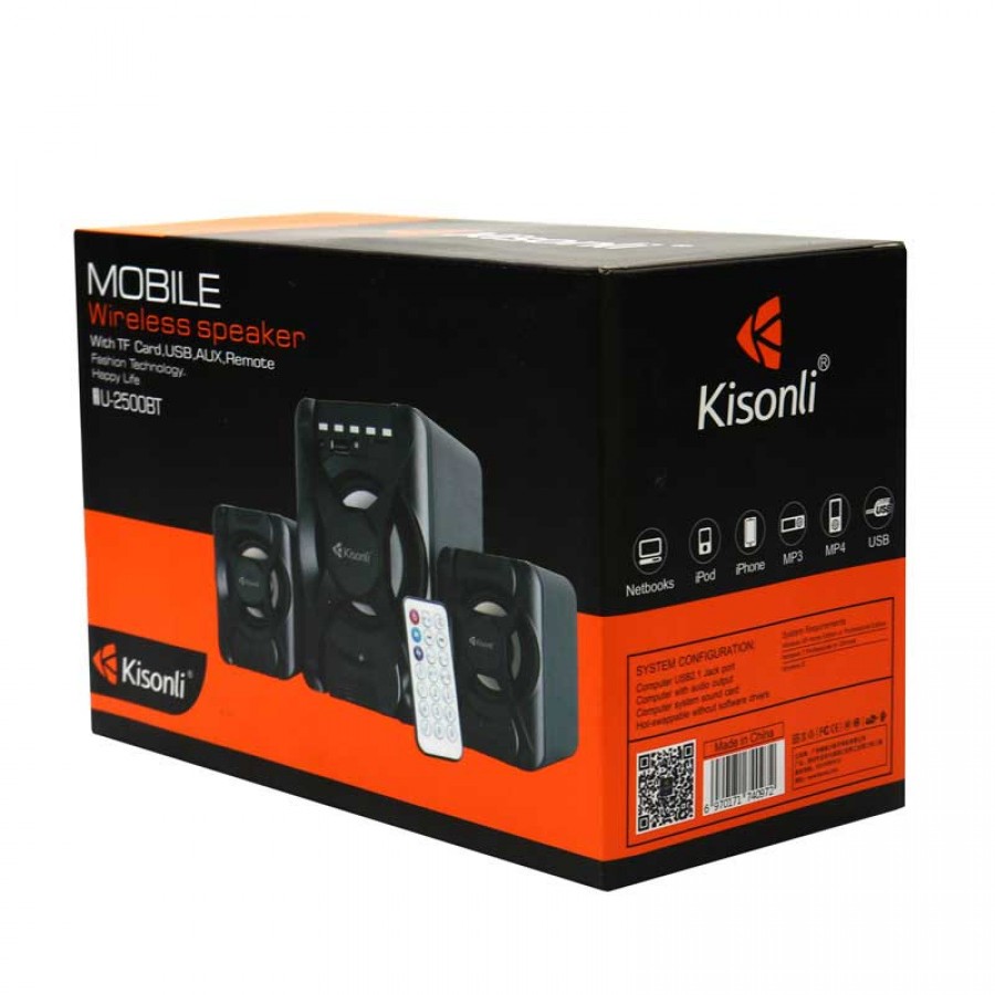 اسپیکر سه تکه KISONLI مدل U-2500BT