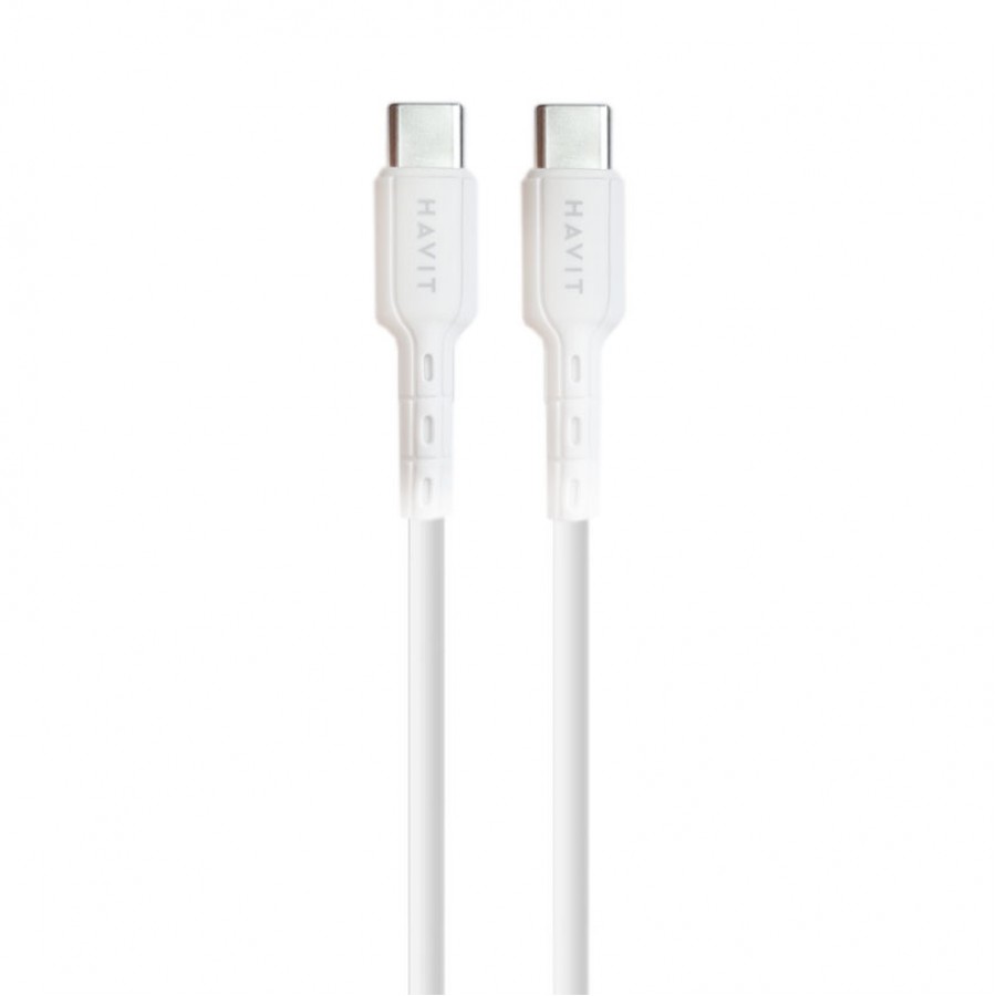 کابل شارژ دو سر TYPE-C فست شارژ 60 وات HAVIT مدل CB6235 طول 1 متر