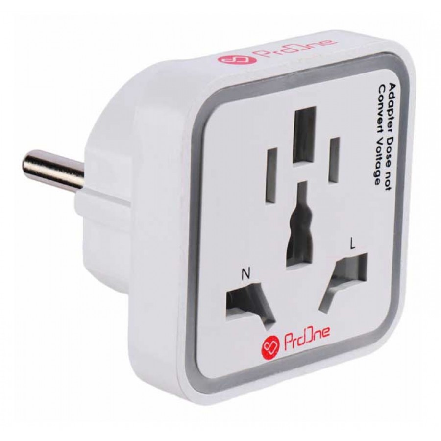 تبدیل 3 به 2 برق چراغ دار ProOne مدل PAD656