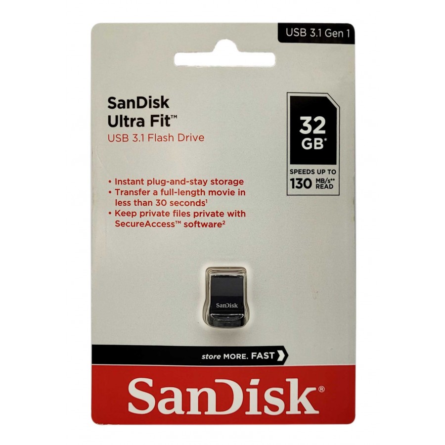 فلش مموری SANDISK مدل Ultra Fit Z430 USB3.1 با ظرفيت 32 گيگابايت