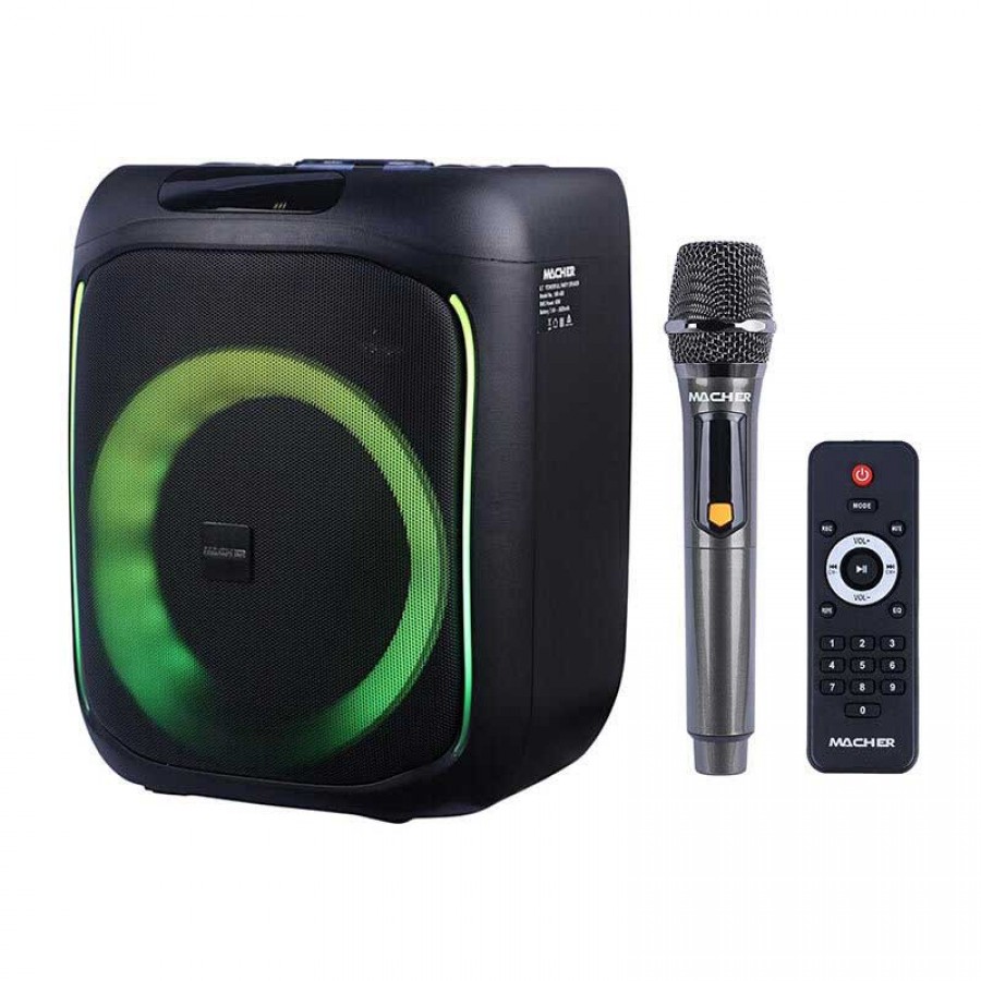  اسپیکر شارژی MACHER مدل MR680 به همراه میکروفون
