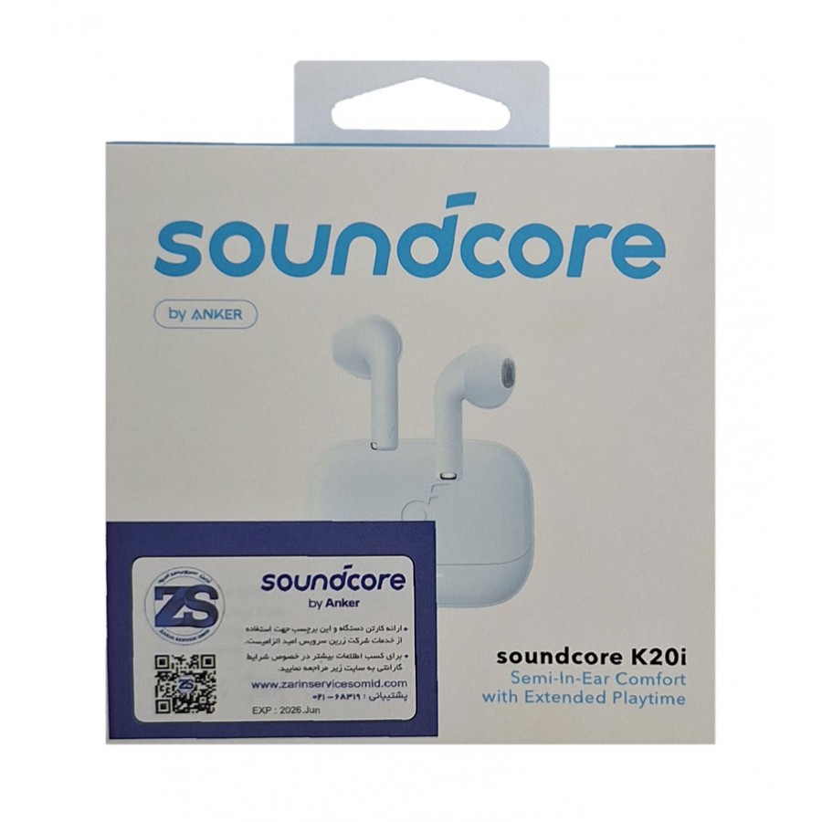 هندزفری بلوتوثی دو گوش ANKER مدل SOUNDCORE K20i A3994