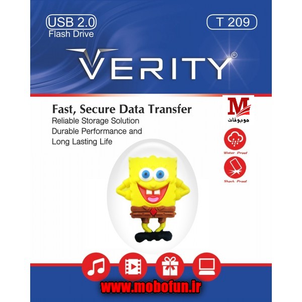 فلش عروسکی VERITY T 209 ظرفيت 32 گيگابايت