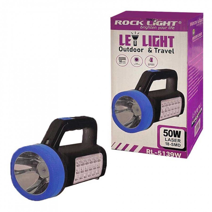 چراغ قوه شارژی ROCKLIGHT مدل RL-5139W