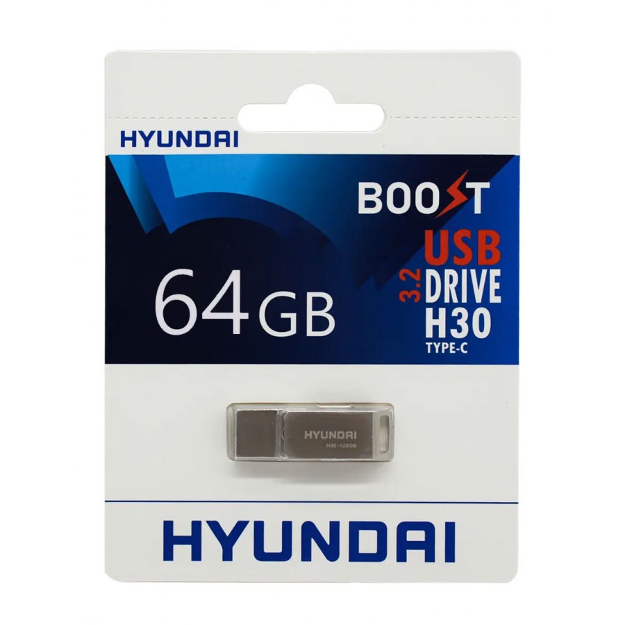 فلش مموری HYUNDAI OTG TYPE-C مدل H30 USB3.2 با ظرفيت 64 گيگابايت