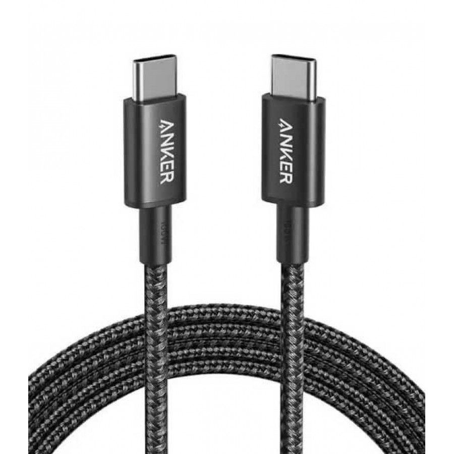 کابل شارژ دو سر ANKER TYPE-C فست شارژ 100 وات مدل A8756H11 طول 1.8 سانتی متر با گارانتی ایستا