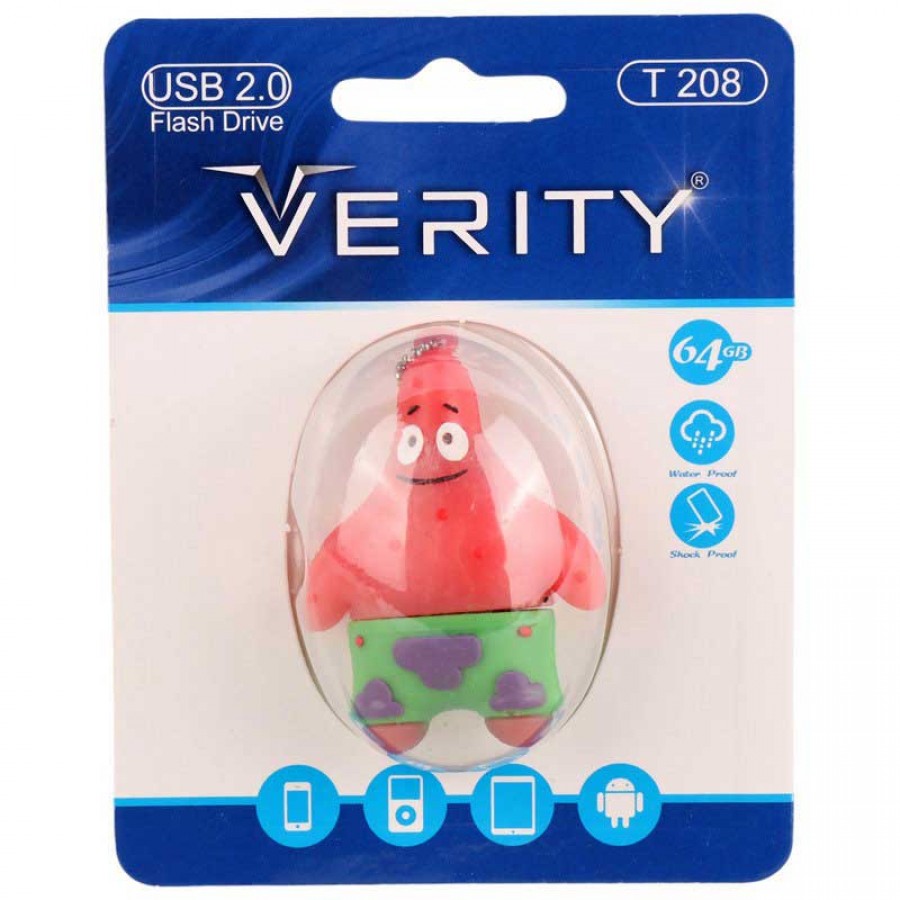 فلش عروسکی VERITY مدل T 208 ظرفيت 64 گيگابايت