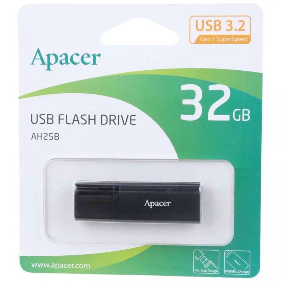 فلش مموری USB 3.2 اپیسر مدل AH25B ظرفيت 32 گيگابايت