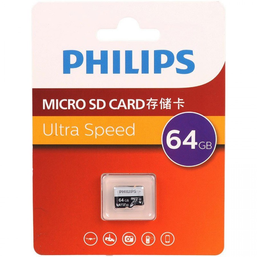 کارت حافظه 64 گیگ micro SD فیلیپس مدل FM32TF