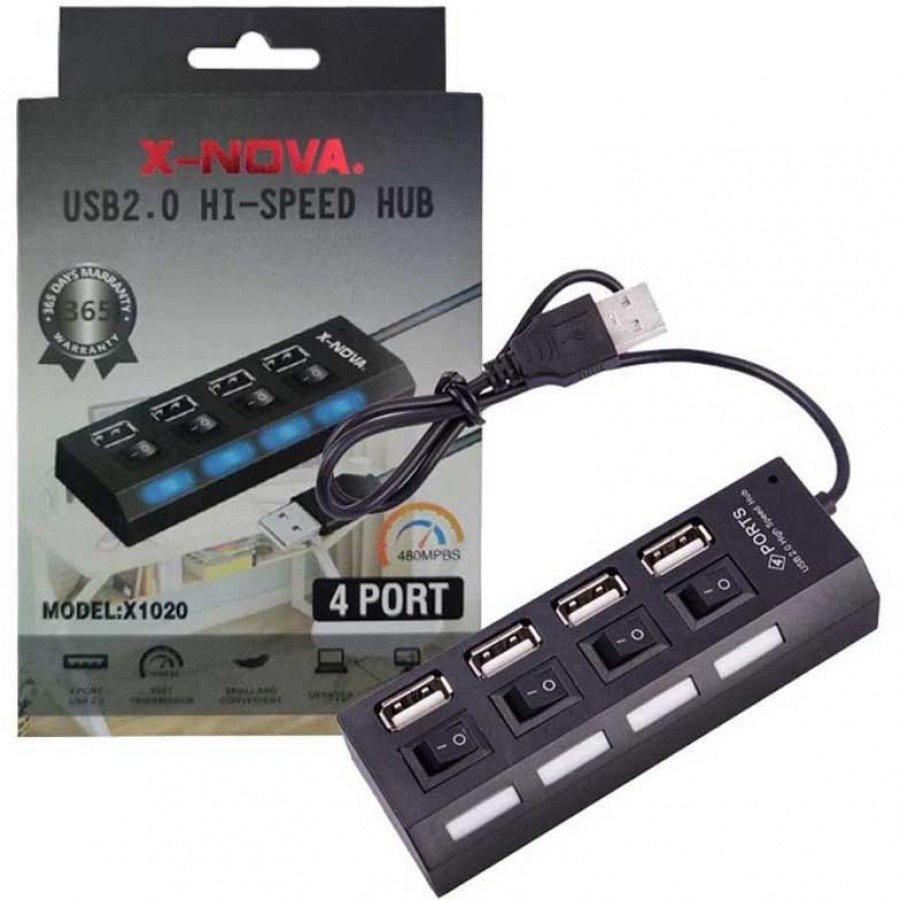 هاب 4 پورت X-NOVA مدل X1020
