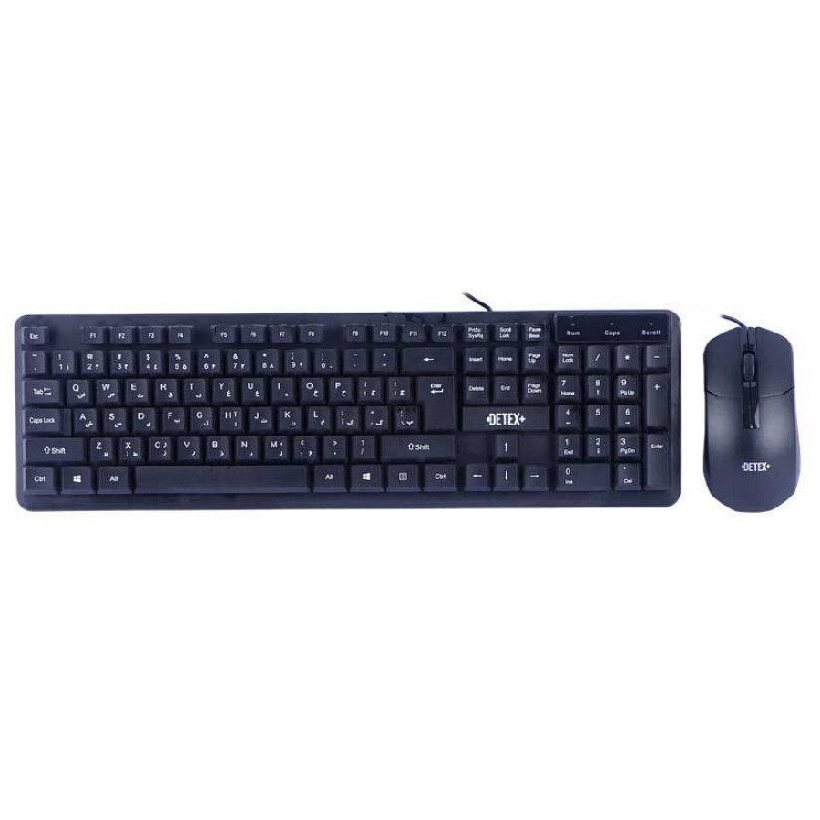 کیبورد و ماوس باسیم DETEX PLUS مدل DK 706