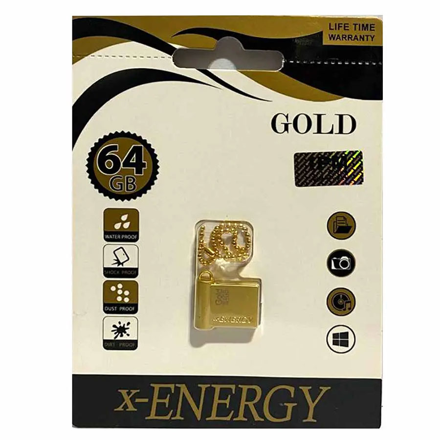 فلش مموری ایکس انرژی مدل GOLD ظرفیت 64 گیگابایت