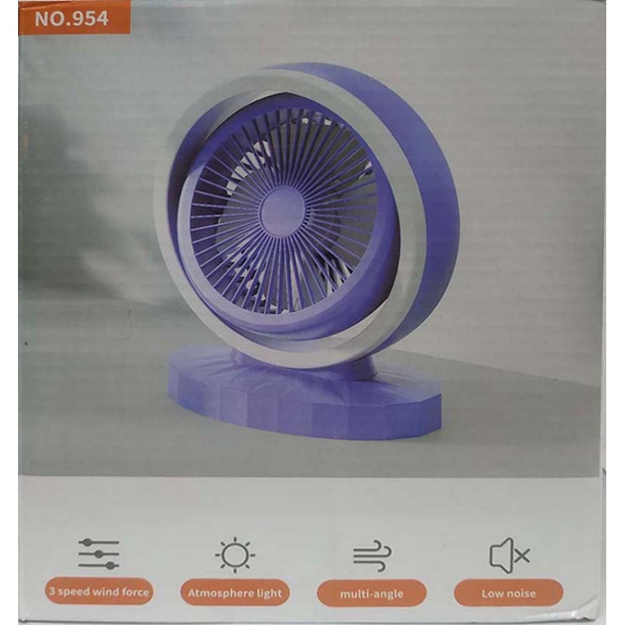 پنکه رومیزی شارژی مدل Multifunctional desktop fan 954