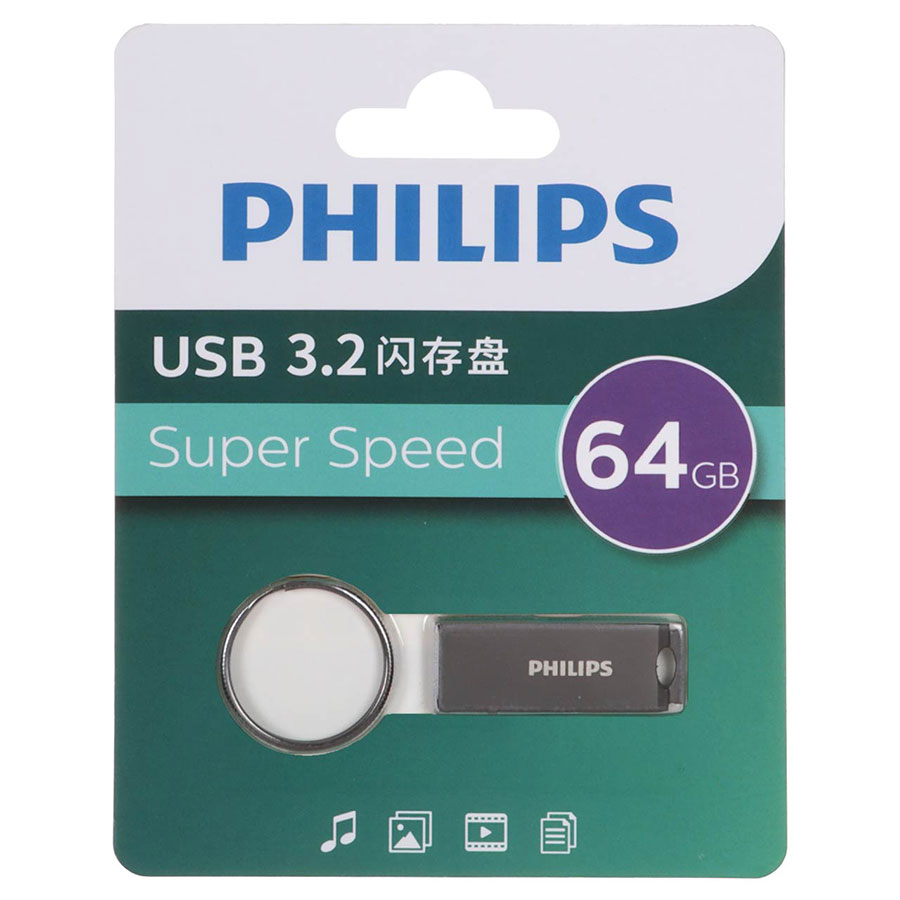 فلش مموری فیلیپس مدل FM21UA ظرفيت 64 گيگابايت USB 3.2