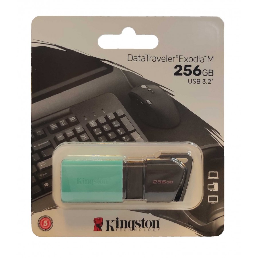 فلش مموری KINGSTON مدل EXODIA M USB3.2 ظرفيت 256 گيگابايت