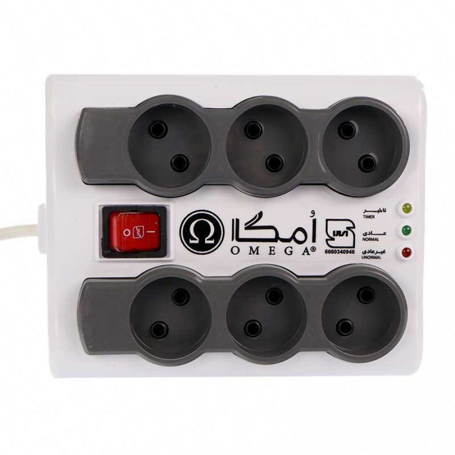 محافظ برق کلیددار امگا 6 خانه طول 3 متر
