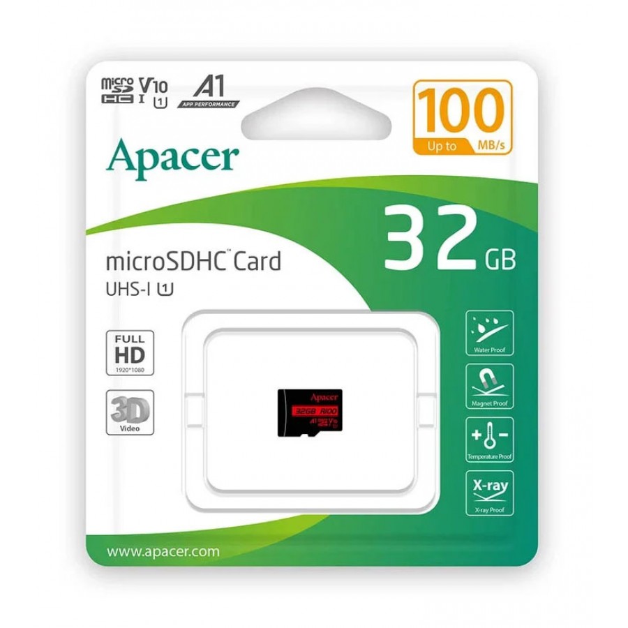  کارت حافظه APACER 32GB کلاس 10 سرعت 100MB/S