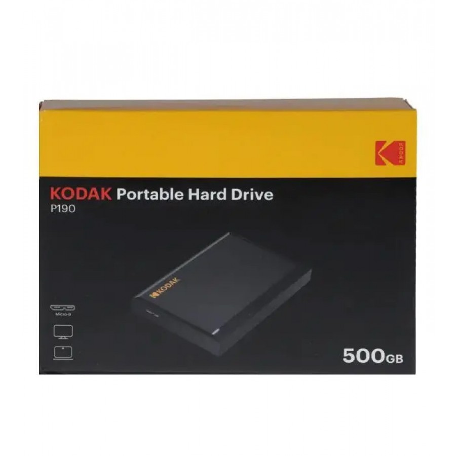 هارد اکسترنال کداک مدل P190 ظرفيت 500 گیگابایت