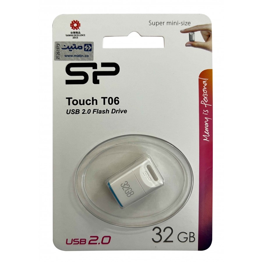فلش مموری SILICON POWER مدل TOUCH T06 ظرفیت 32 گیگابایت