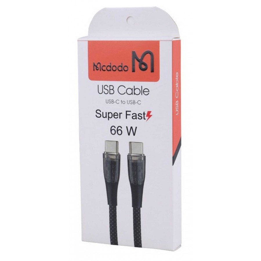 کابل شارژ دو سر TYPE-C فست شارژ 66 وات طرح Mcdodo طول 1 متر