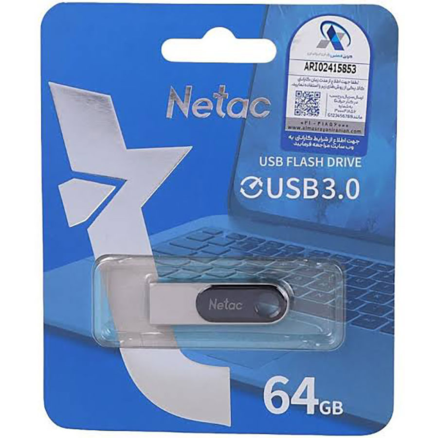 فلش مموری نتاک مدل Netac U278 USB 3.0 ظرفیت 64 گیگ