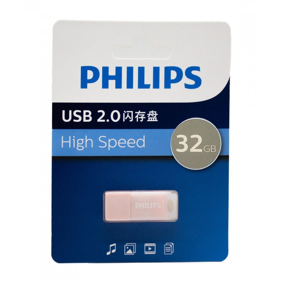 فلش مموری PHILIPS مدل FM10UA-RUBBER با ظرفيت 32 گيگابايت