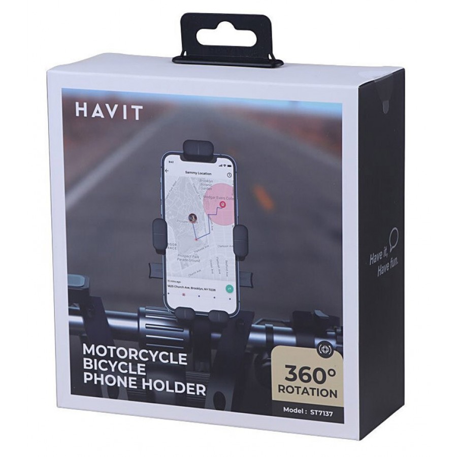 نگهدارنده موبایل دوچرخه و موتور HAVIT مدل ST7137