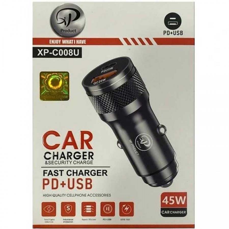 شارژر فندکی فست شارژ ایکس پی 45 وات مدل Xp C008u