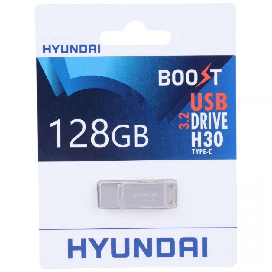فلش مموری هیوندای OTG TYPE-C مدل H30 USB3.2 ظرفيت 128 گيگابايت