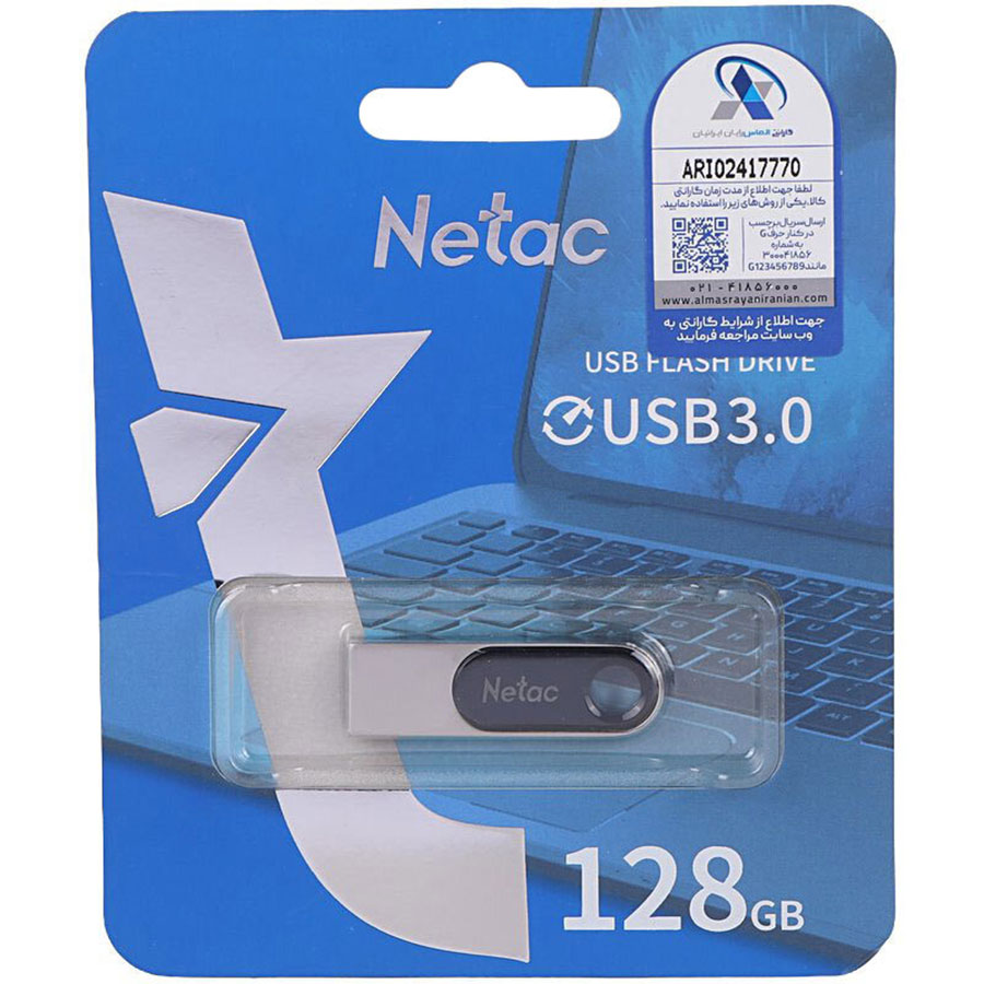 فلش مموری نتاک مدل Netac U278 USB 3.0 ظرفیت 128 گیگ