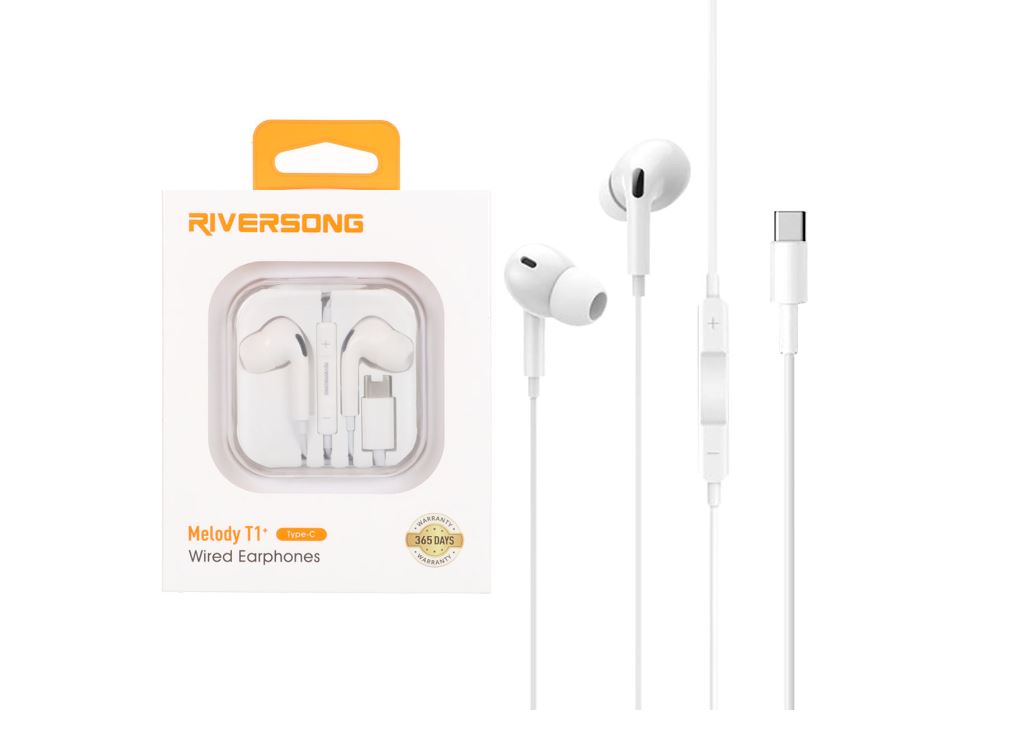 هندزفری باسیم RIVERSONG مدل Melody T1 PLUS EA162 دارای جک TYPE-C