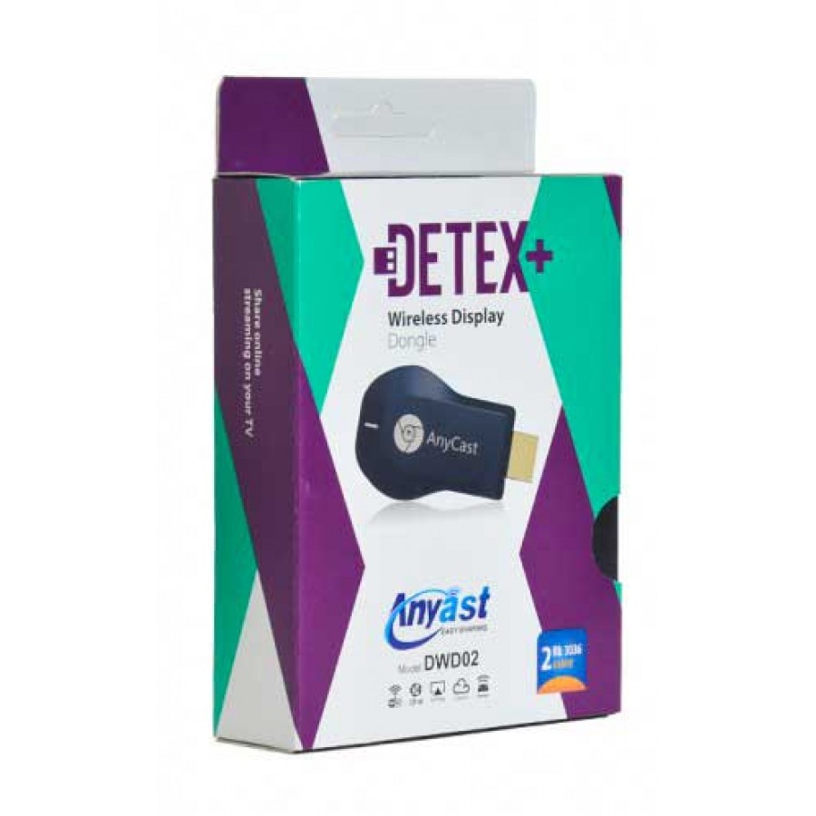 دانگل HDMI وای فای تلویزیون +DETEX مدل AnyCast DWD02