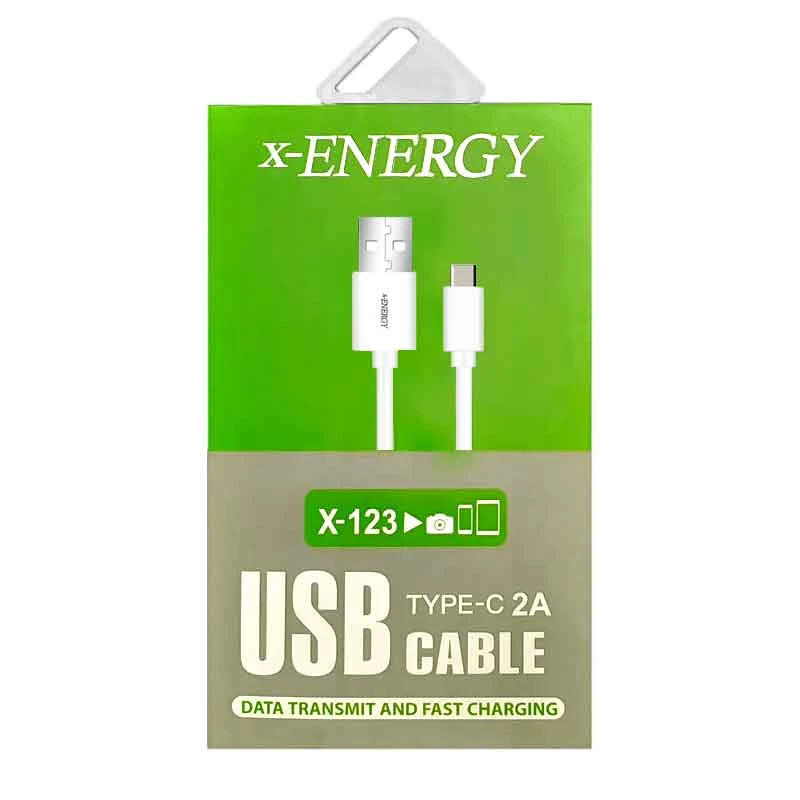کابل شارژ X-ENERGY TYPE-C مدل X-123 طول 2 متر