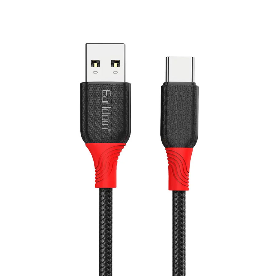 کابل تایپ سی فست شارژ ارلدام مدل EC-186C طول 1 متر