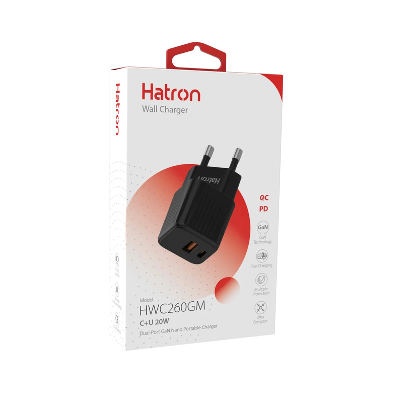 سرشارژر Hatron فست شارژ 20 وات مدل HWC260GM