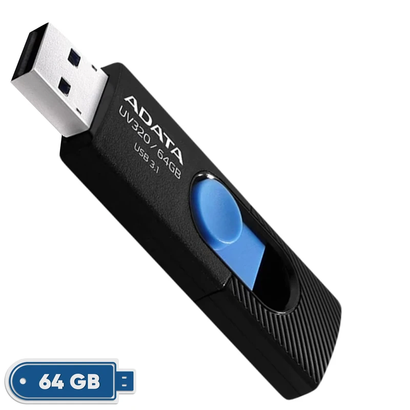 فلش مموری ای دیتا USB 3.2 مدل UV320 ظرفيت 64 گيگابايت