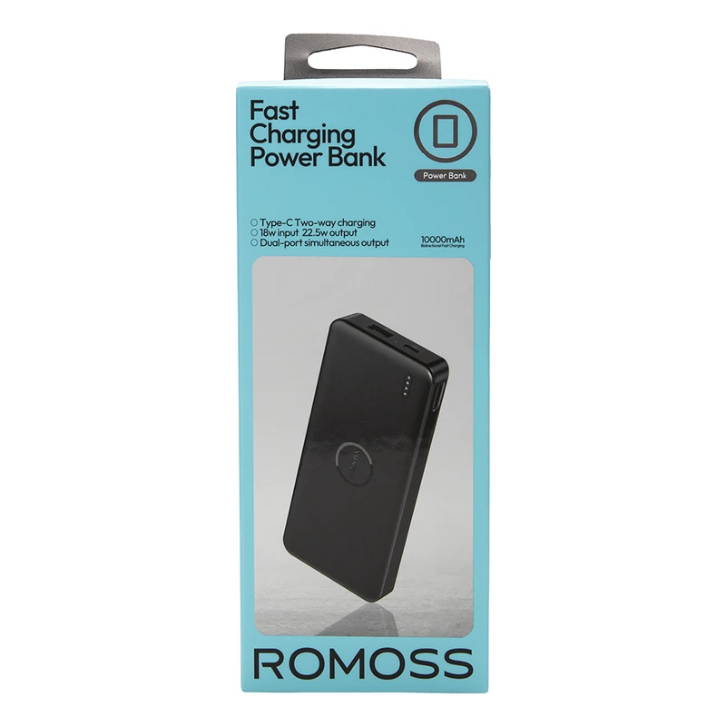 پاوربانک 10000 میلی آمپر ROMOSS فست شارژ 22.5 وات مدل PPB10-251