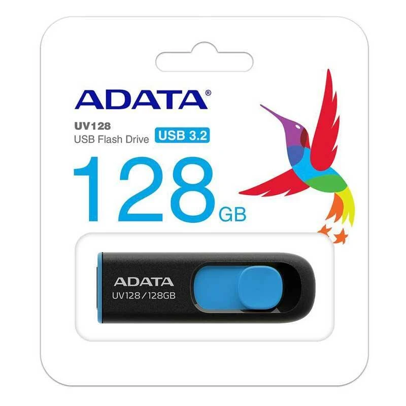 فلش مموری ADATA USB3.2 مدل UV128 ظرفيت 128 گيگابايت