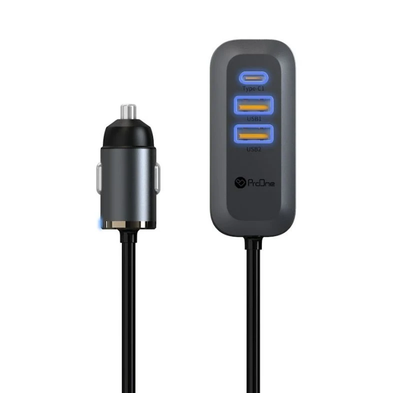  شارژر فندکی ProOne فست شارژ 100 وات مدل PCG23