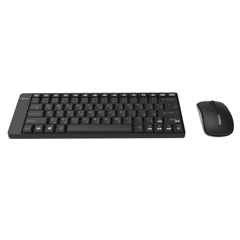 کیبورد و ماوس بی سیم HATRON مدل HKCW420 Compact