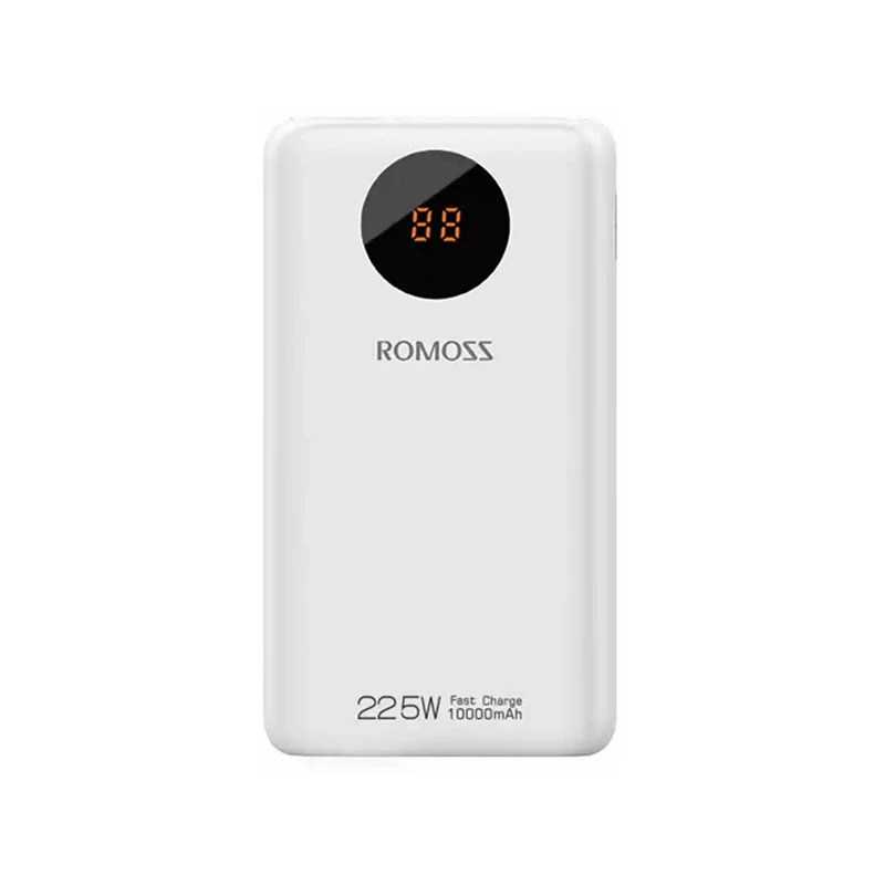 پاوربانک 10000 میلی آمپر ROMOSS فست شارژ 22.5 وات مدل SW10-172 - سفید