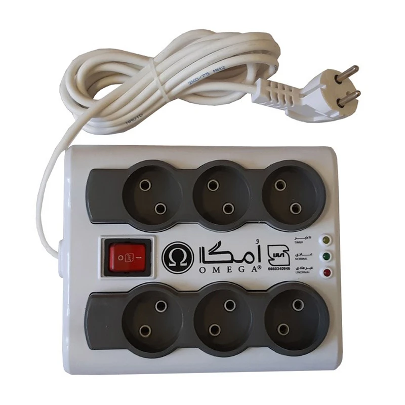 محافظ برق کلیددار امگا 6 خانه طول 5 متر